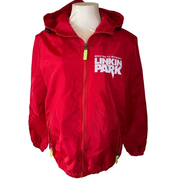 Linkin Park Other - Rare Linkin Park Minutes to Midnight Windbreaker Tour Jacket Mens MED